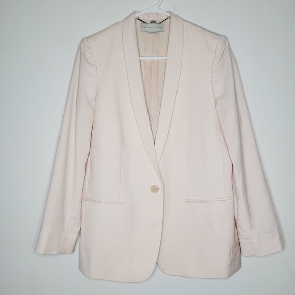 Stella McCartney Jackets & Blazers - Stella McCartney Lana Wool Jacket Women's Pink Cady Blazer Size 10 Quiet Luxury